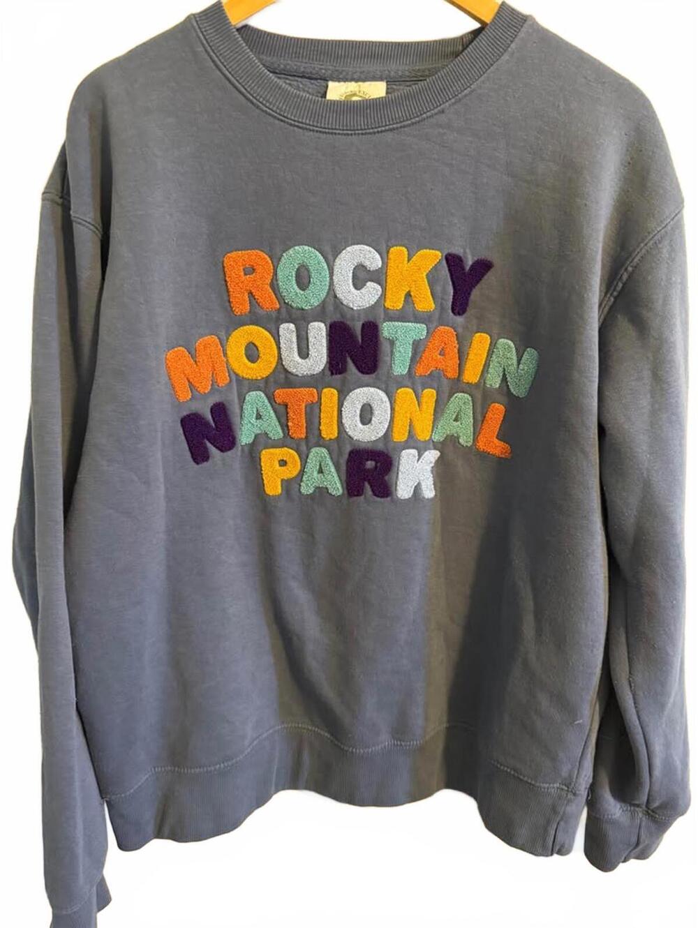 Rocky Mountain National Park Women’s Crewneck Sweatshirt Sz XL